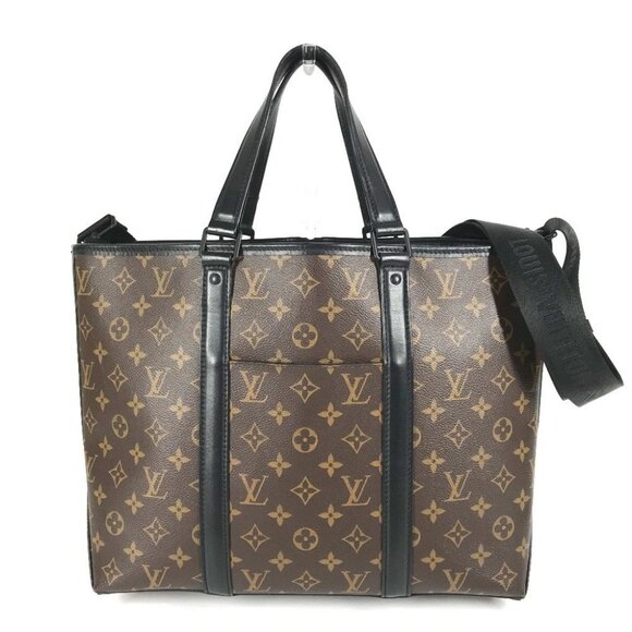 LOUIS VUITTON M45734 MonogramMacassar Weekend Tote PM Tote Bag Shoulder Bag - Picture 1 of 16